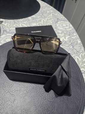 Dolce & Gabbana Tortoiseshell Square Sunglasses